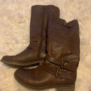 Tall brown boots